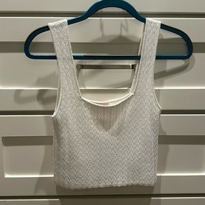 White Crop Tank